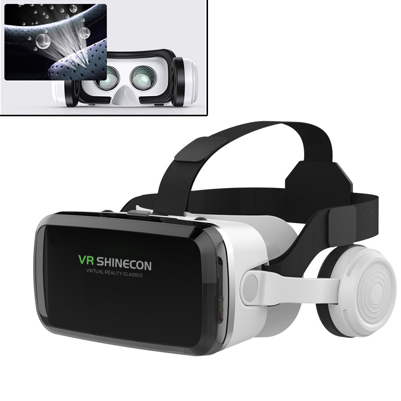 VR SHINECON G04BS 3D VR Glasses with Earphones Bluetooth Virtual Reality Headset for 4.7-6.0 inch Phones VR SHINECON G04BS 3D VR Glasses with Earphones Bluetooth Virtual Reality Headset for 4.7-6.0 inch Phones